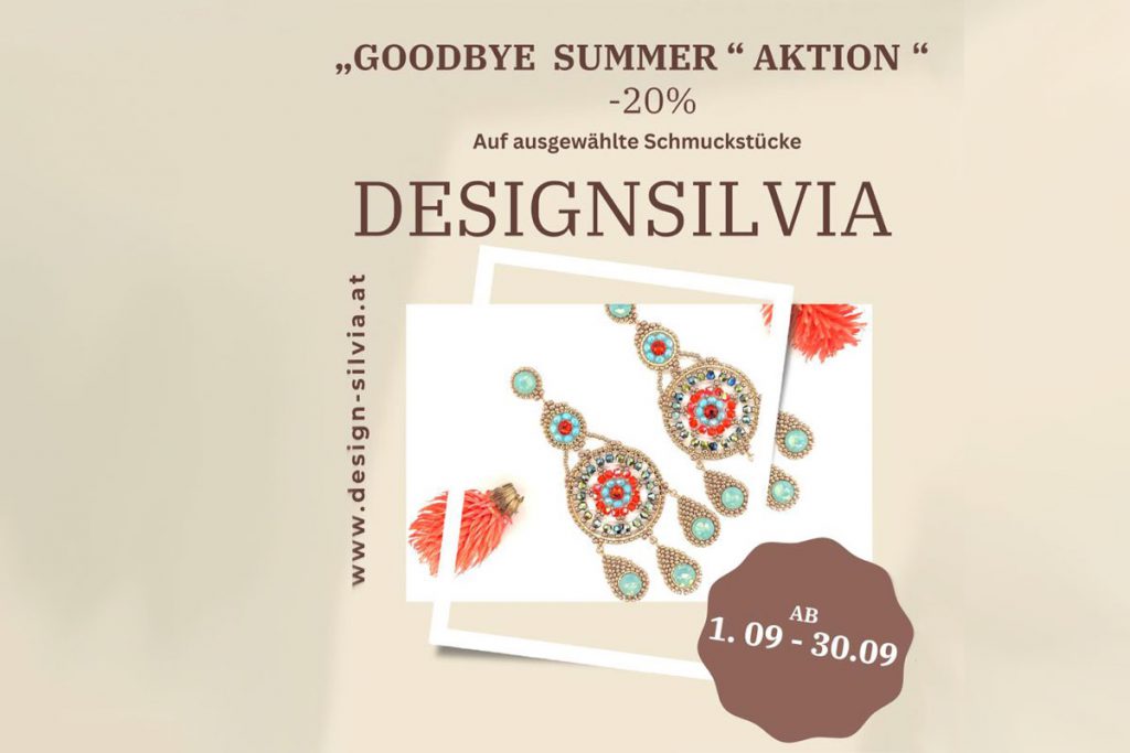 „Goodbye Summer Aktion“ -20% : vom 1.09-30.09 2023